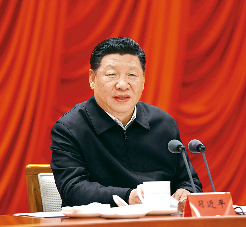 　　2019年1月21日，省部级主要领导干部坚持底线思维着力防范化解重大风险专题研讨班在中央党校开班。中共中央总书记、国家主席、中央军委主席习近平在开班式上发表重要讲话。 新华社记者 饶爱民/摄